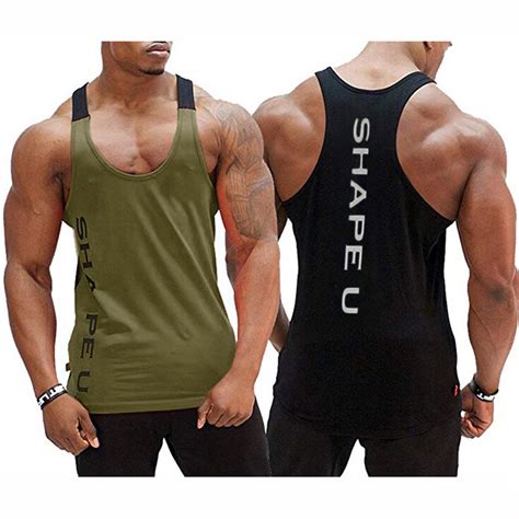 New Fashion Summer Men's Sleeveless Tank Top Bodybuilding Sport Fitness ...