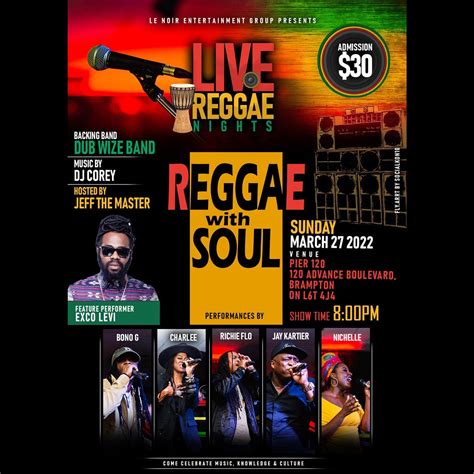 LIVE REGGAE NIGHTS…. Reggae with Soul - TicketGateway - Medium