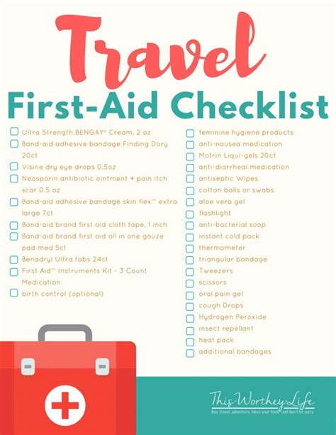 FREE Printable | DIY Travel First-Aid Kit with Printable Checklist