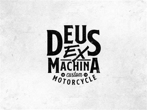 Deus Ex Machina | Deus ex machina, Typographic logo, Typographic logo ...