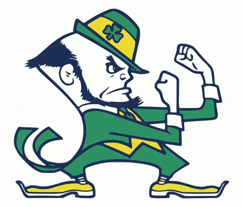 Notre Dame Fighting Irish Mascot Logo - NCAA Division I (n-r) (NCAA n-r ...