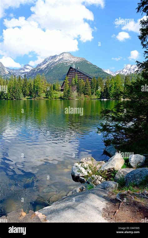 Lake in Tatra Mountains Stock Photo - Alamy