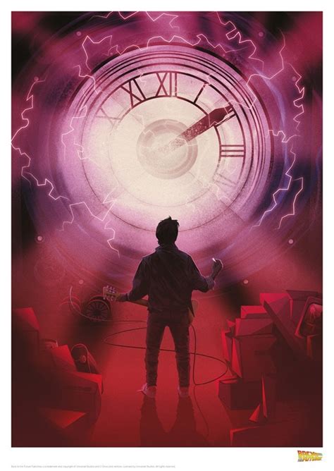 Back To The Future: Clock Limited Edition Print | Print | Free shipping ...