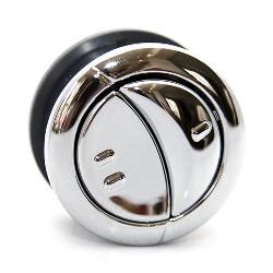 Wirquin Jollyflush Dual Flush Chrome Push Button 10717795