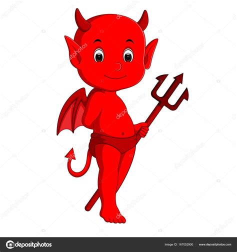 Cute devil cartoon — Stock Vector © hermandesign2015@gmail.com #167052900