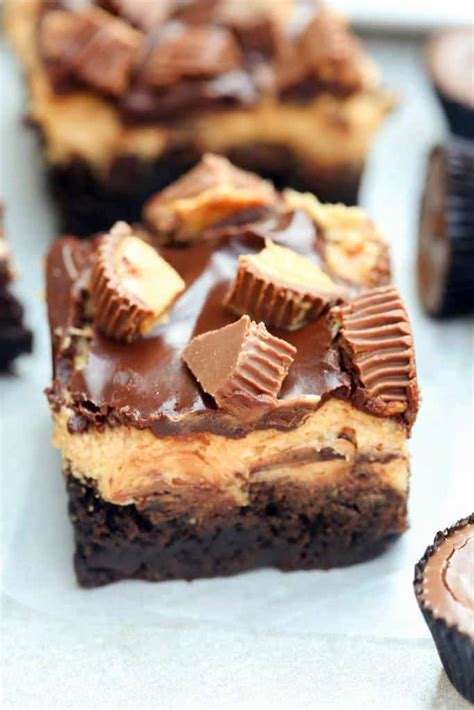 Reese's Peanut Butter Brownies - Tastes Better From Scratch