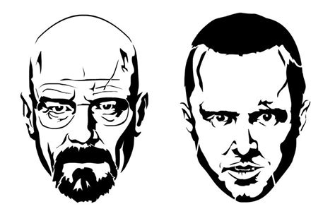 Heisenberg Chronicles • Walter White & Jesse Pinkman stencils by Patrick...