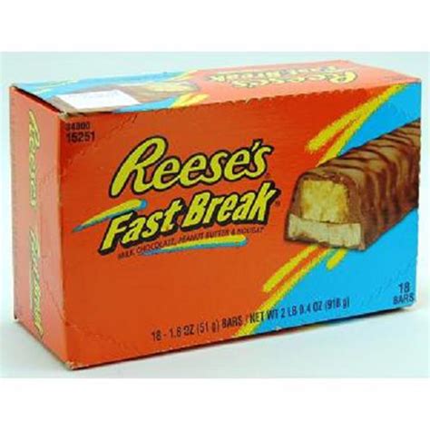 Product Of Reeses, Fastbreak Peanut Butter Bars, Count 18 (1.8 oz ...