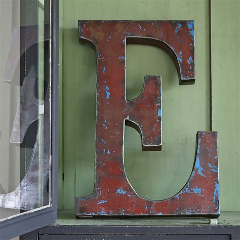 Vintage Style Metal Letters By Lovestruck Interiors ...