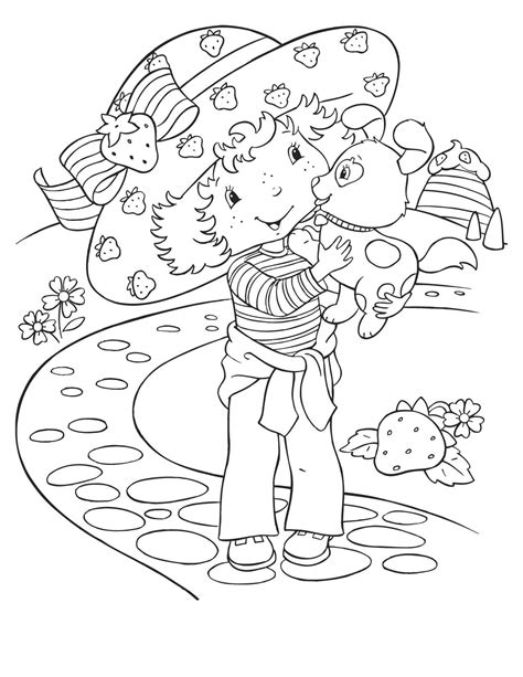 Free Printable Strawberry Shortcake Coloring Pages For Kids