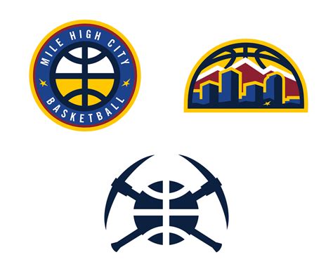 New Logos for Denver Nuggets | Logo inspiration brand identity, Denver nuggets, Custom logo design