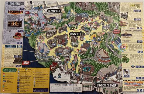 Universal Studios Hollywood studio map 2007 : r/universalstudios