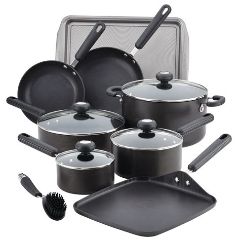 Circulon 2 Hard-Anodized Nonstick 13-Piece Cookware Set, Black - Home - Kitchen - Cookware ...