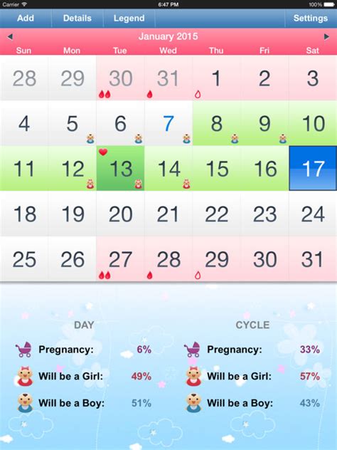 Menstrual Calendar - Ovulation Calculator & Fertility Tracker to Get ...