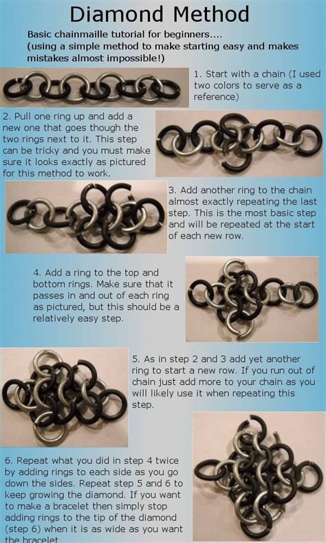 Diamond ChainmailleFree Diy Jewelry Projects | Learn how to make ...