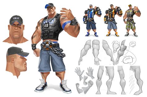 RLyonsArt: WWE Concept Art from a cancelled game.