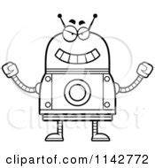 Royalty-Free (RF) Mean Robot Clipart, Illustrations, Vector Graphics #1