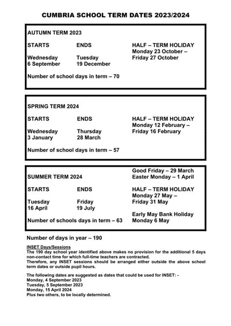 School Term Dates – Beacon Hill Community School