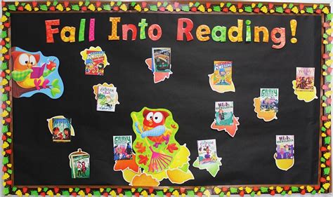 TOUCH this image: Fall Into Reading! Bulletin Board by Classroom Direct ...