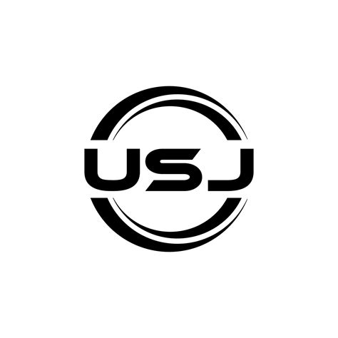 USJ letter logo design in illustration. Vector logo, calligraphy designs for logo, Poster ...