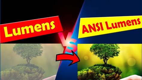 ANSI Lumens vs Lumens in: Conversion Table Included