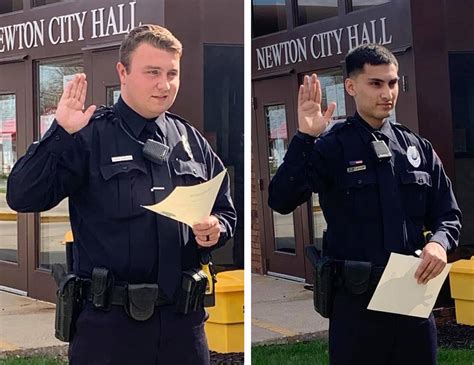 Newton Police Department welcomes two new officers – Newton Daily News