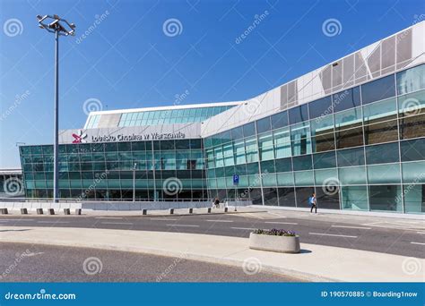 Warsaw Warszawa Lotnisko Airport Terminal in Poland Editorial Image ...