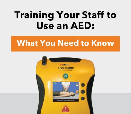 Training Your Staff to Use an AED: What You Need to Know