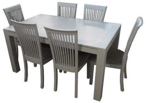 Coastal White Wash Dining Table - Coastal Design Furniture