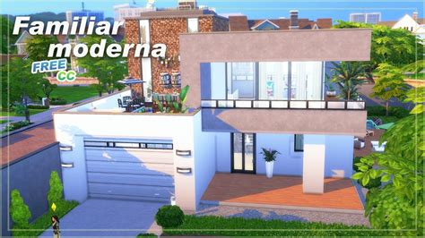 LOS SIMS 4 | CASA FAMILIAR MODERNA | Speed build 🏡 #NO CC - YouTube