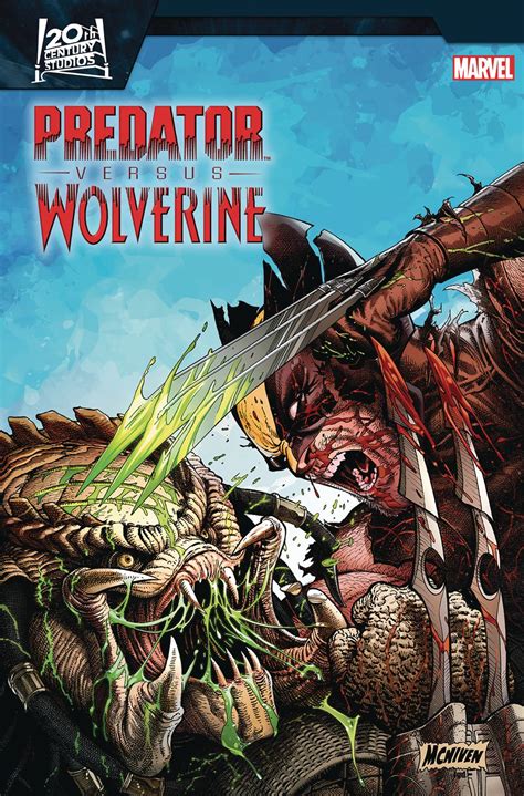 JUL230573 - PREDATOR VS WOLVERINE #1 STEVE MCNIVEN VAR - Previews World