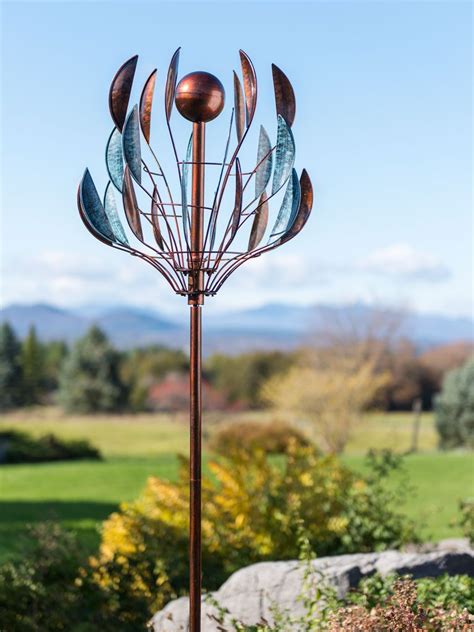 Double Sphere Wind Spinner | Gardener's Supply Garden Design Plans ...