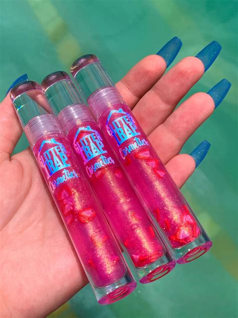 Pink Drink Strawberry Lip Gloss | Glitter Trap Cosmetics