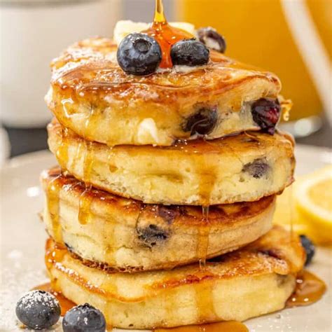 Lemon Blueberry Pancake Recipe - Valentina's Corner