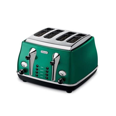 DēLonghi Icona CTO-4003.G 4 Slice Toaster - Green at best price! | Delonghi icona, Toaster, Delonghi