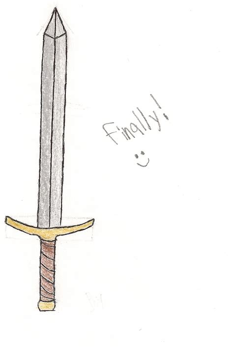 Sword Drawing by dXrandomXb on DeviantArt