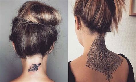 23 Edgy Back of Neck Tattoos for Women - StayGlam