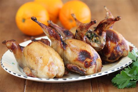 Stuffed Quail with Raisins, Orange and Herbs Recipe | Maggie Beer