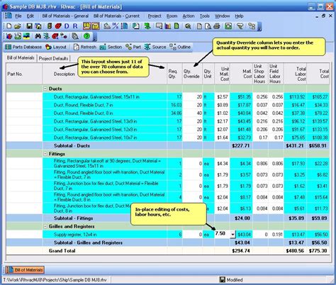 Elite Software - Bill of Materials