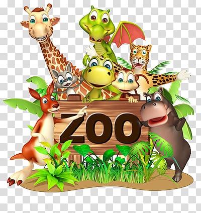 Zoo animals transparent background PNG clipart | HiClipart