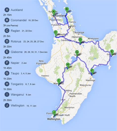 North Island Driving Route, New Zealand | Bossing New Zealand