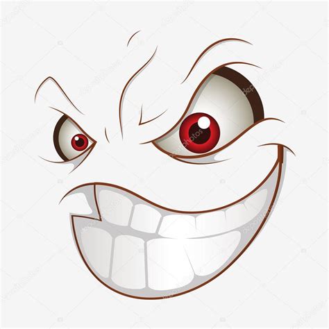 Naughty Cartoon Face Smile Expression — Stock Vector © baavli #61222813