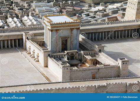 Second Temple. Model of the Ancient Jerusalem Editorial Photography - Image of wailing, sacred ...