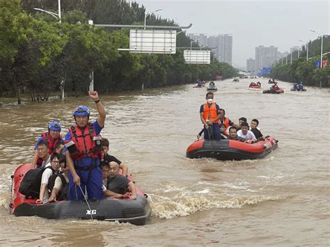 China floods leave at least 20 dead : NPR