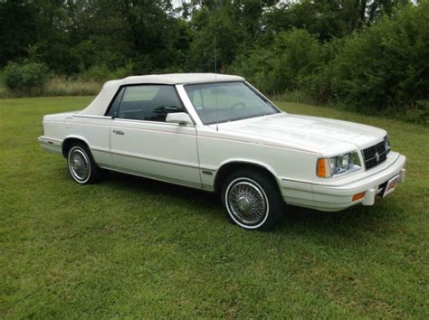 1986 DODGE 600 TURBO CONVERTIBLE 50XXX ACT MILES