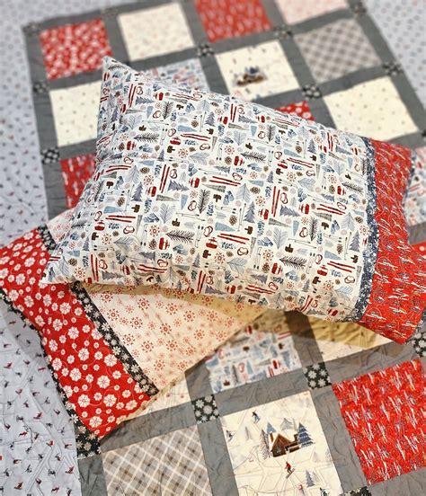 Quilted Pillow Shams - Free Pattern Download