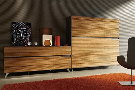 Zebrano Wood Credenza by Unique Furniture | Unique Desks