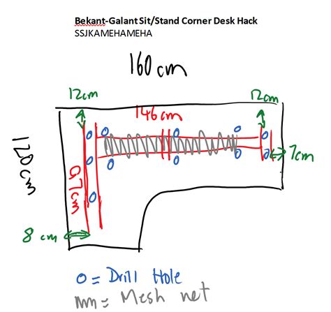 Bekant-Galant Sit Stand Corner Desk Hack - IKEA Hackers