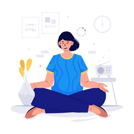 83,250 Woman Doing Meditation Illustrations - Free in SVG, PNG, EPS ...