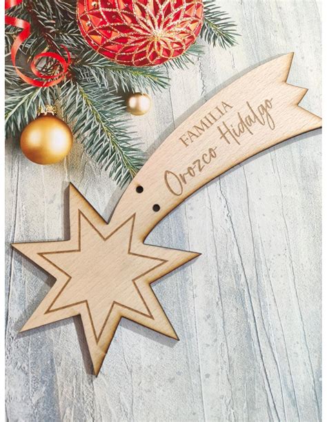 comprar estrella fugaz de navidad personalizadas para decorar el árbol